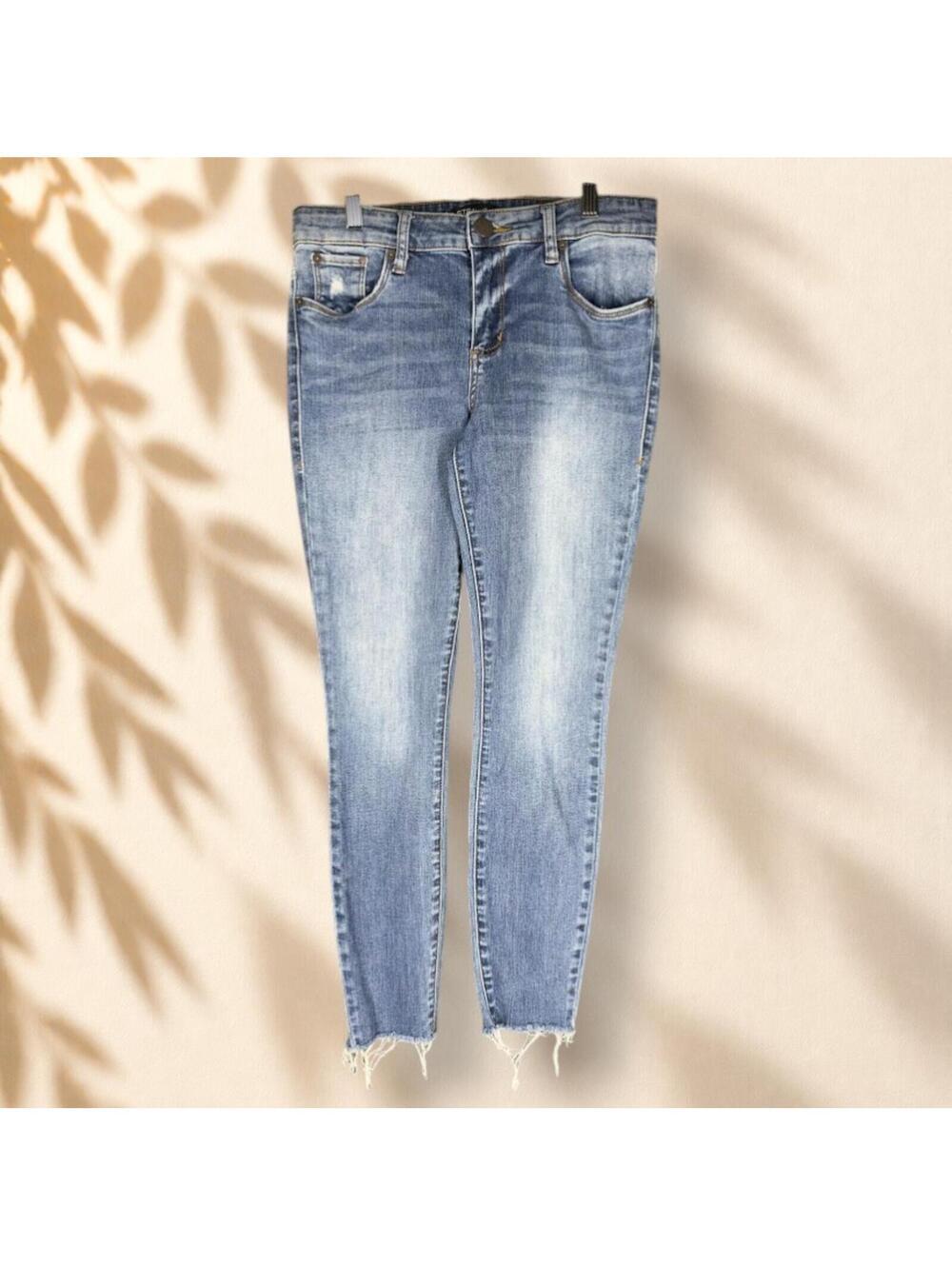 STS Blue Jeans Women 28 Plus Blue Denim Medium Wash Mid Rise Emma Ankle Skinny